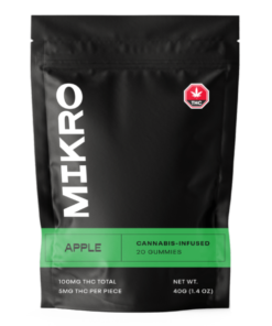Mikro – THC Gummies – 100mg THC – Apple
