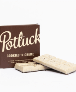 Potluck – Infused Chocolate – Cookies & Cream – 300mg THC