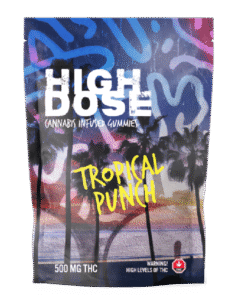 High Dose – Cannabis Infused Gummies – Tropical Punch – 1000mg