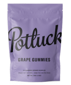 Buy Potluck Extracts Grape Gummies 1:1 - 100mg THC/CBD